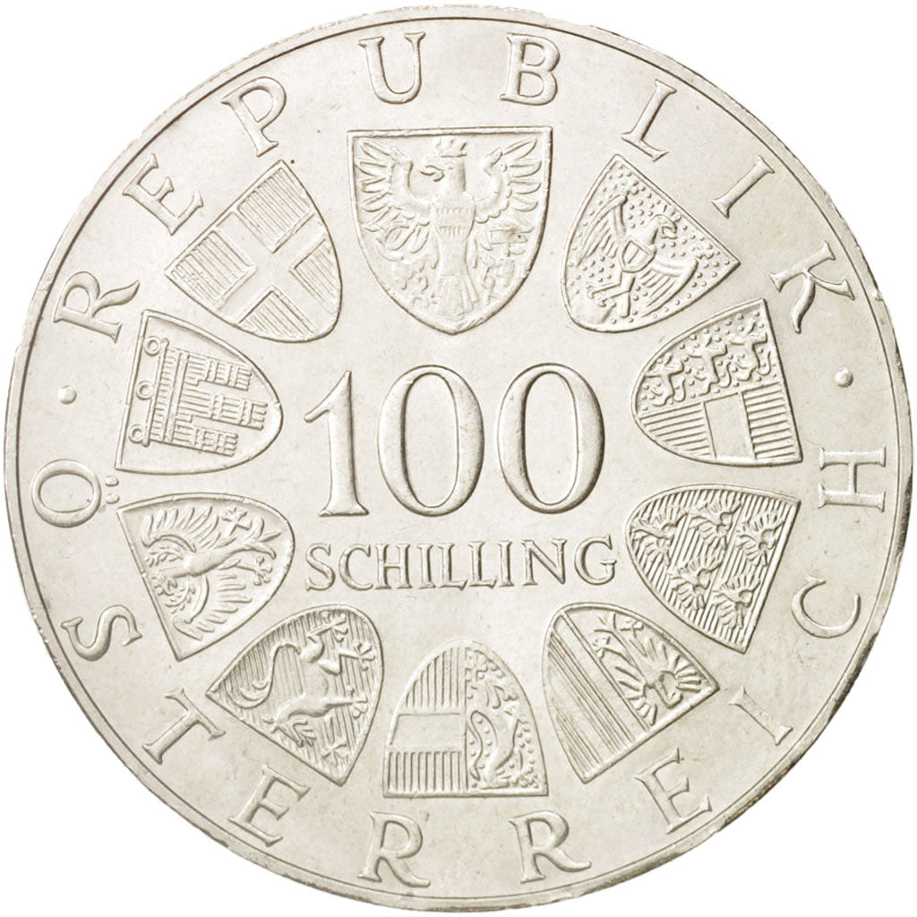 Österreich, 100 Schilling, 1977, MS(60-62), Silber, KM:2934