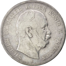GERMAN STATES, 5 Mark, 1876, Berlin, KM #503, VF(30-35), Silver, 27.23
