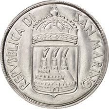 San Marino, 5 Lire, 1973, MS(65-70), Aluminum, KM:24