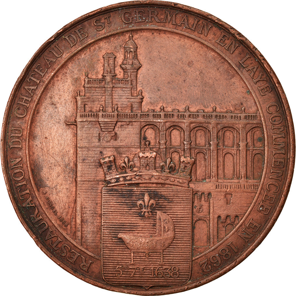 France, Medal, Napoléon III, Inauguration du Musée de Saint-Germain-en-Laye