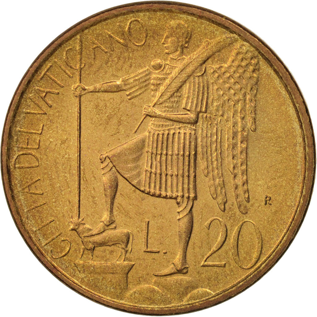 Vatikanstadt, John Paul II, 20 Lire, 1986, Roma, AU(55-58), Aluminum-Bronze