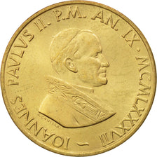 VATICAN CITY, John Paul II, 20 Lire, 1987, Roma, MS(60-62), Aluminum-Bronze