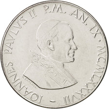 Coin, VATICAN CITY, John Paul II, 100 Lire, 1987, Roma, MS(64), Stainless Steel