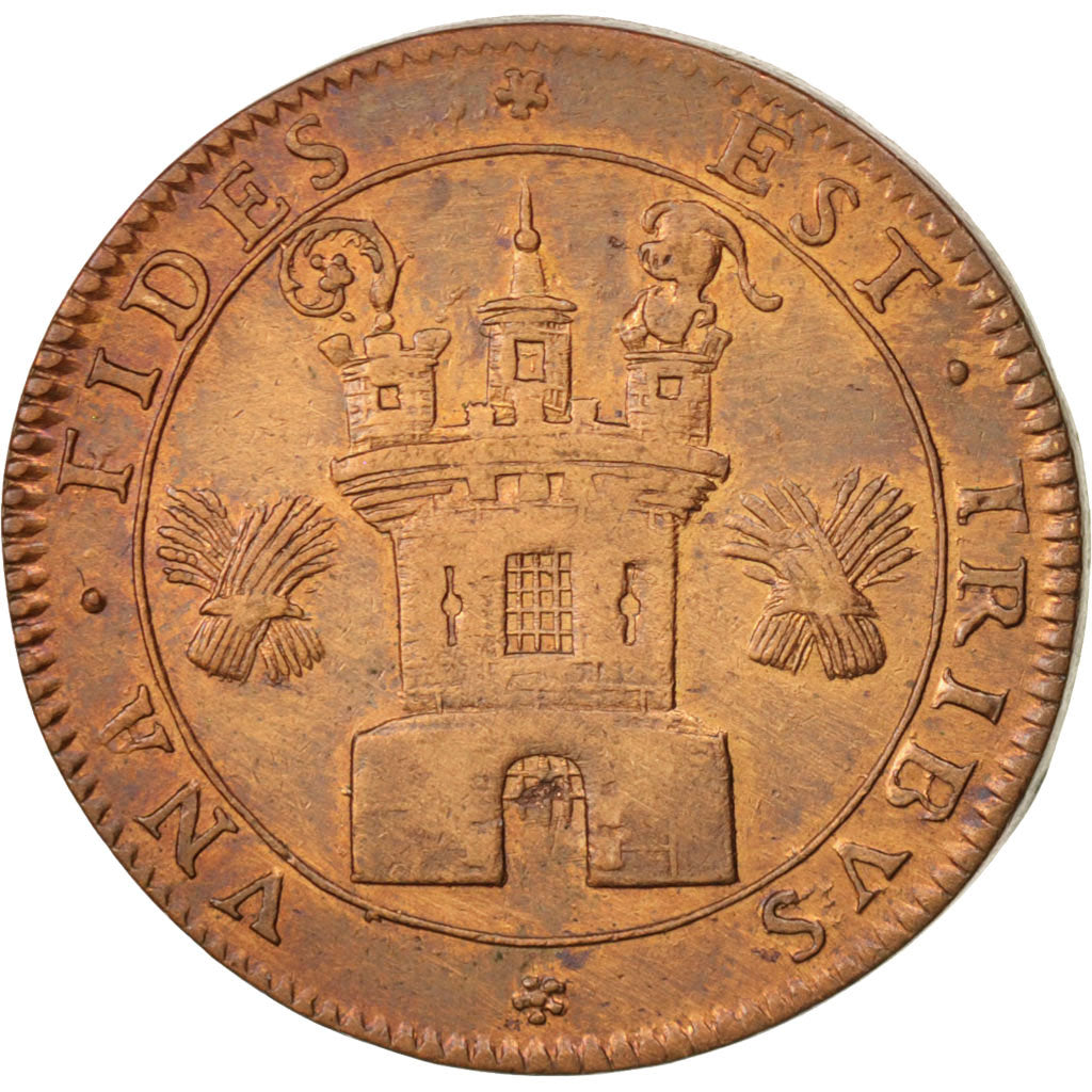 France, Jeton, Royal, Ville de Tournai, 1678, SUP, Cuivre, Feuardent:14769