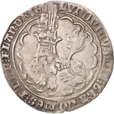 Coin, France, Double Gros, 1366-1384, Gent, EF(40-45), Silver