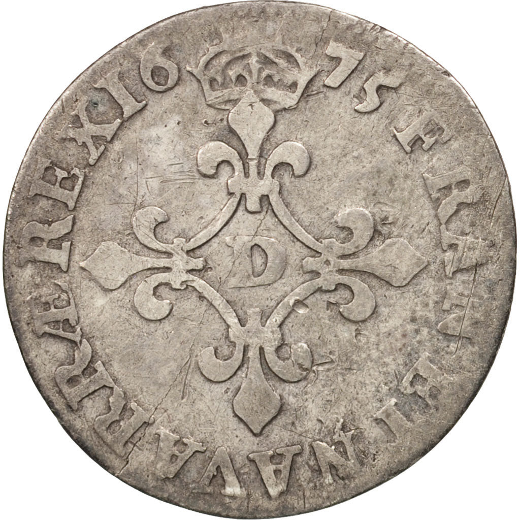France, Louis XIV, 4 Sols dits « des Traitants », 4 Sols, 1675, Lyon