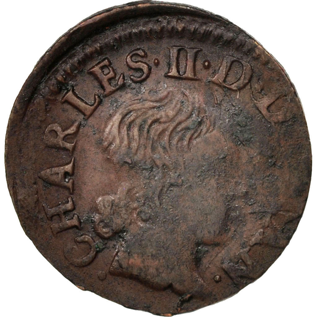 Munten, FRANSE STATEN, NEVERS & RETHEL, Denier Tournois, 1653, Charleville, FR+