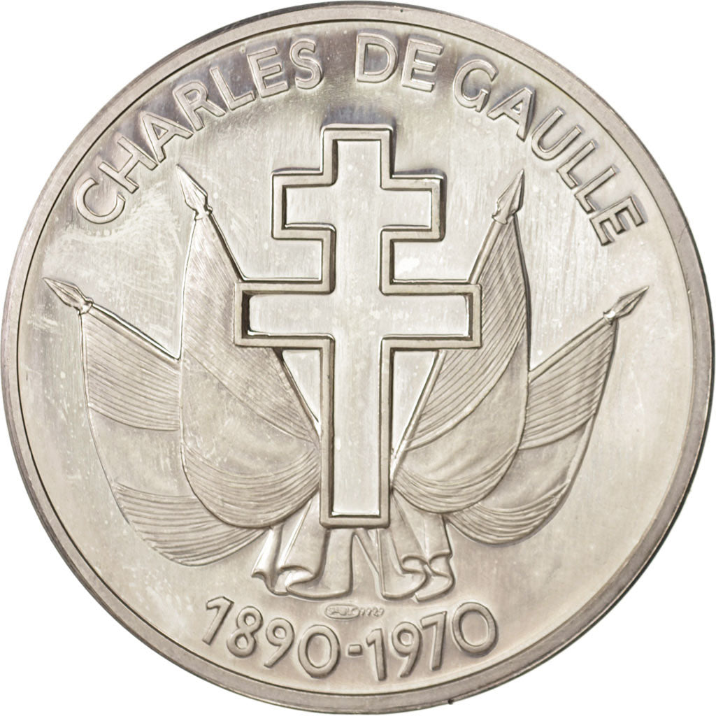 France, Medal, Charles De Gaulle, La Traversée du Désert 1946-1958, French