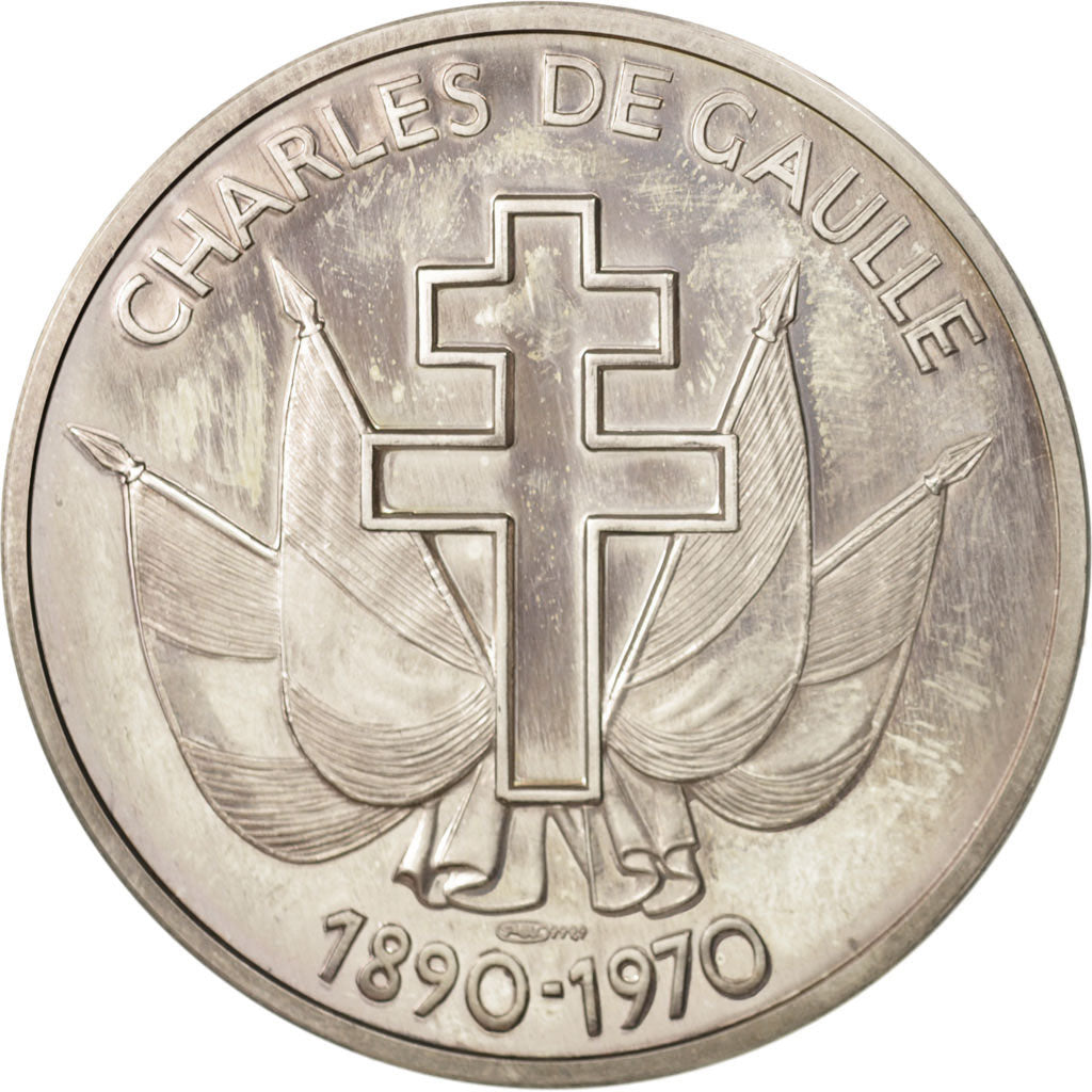Francia, Medal, Charles De Gaulle, Le terme, 9 novembre 1970, French Fifth