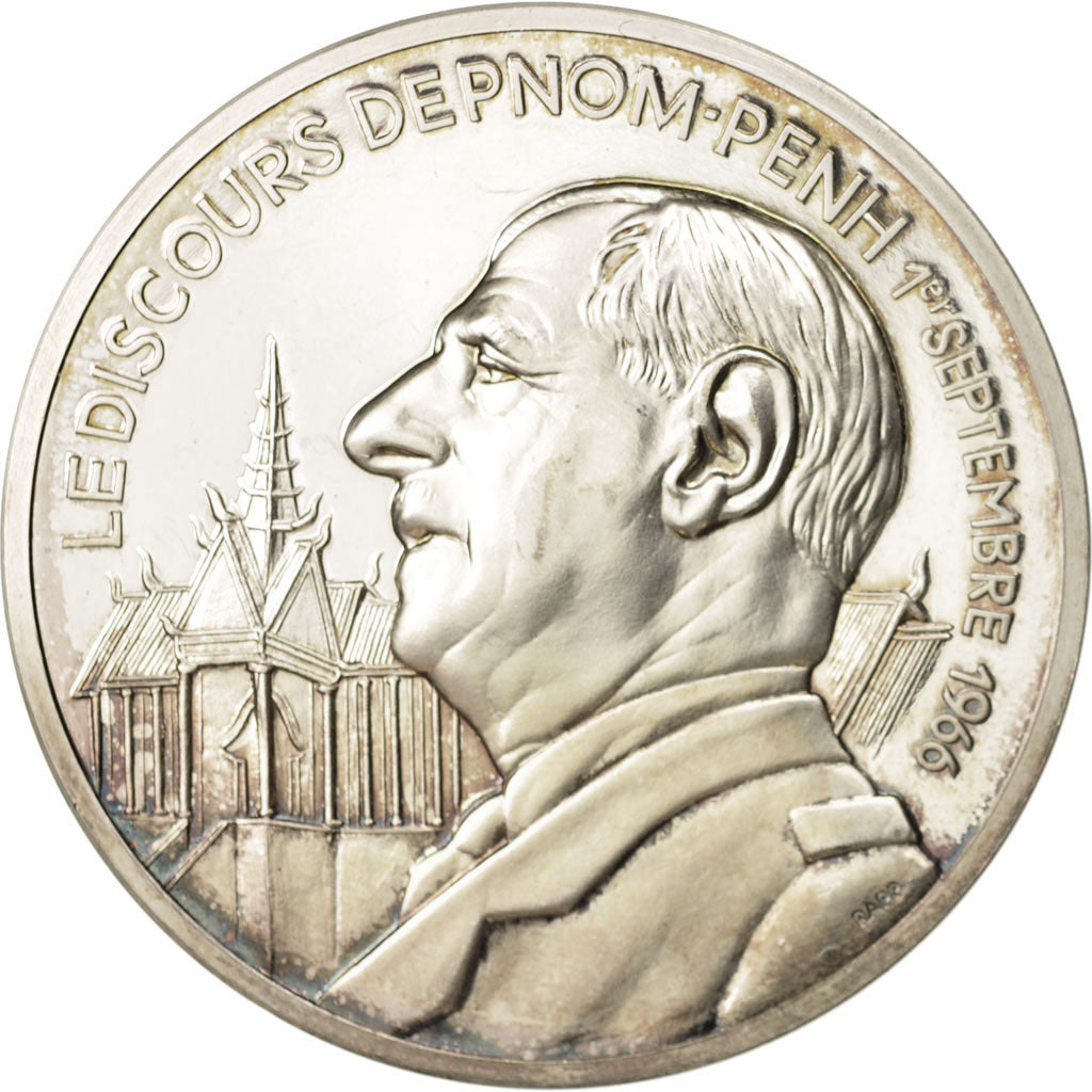 Frankrijk, Medal, Charles De Gaulle, Le discours de Pnom-Penh, 1er septembre