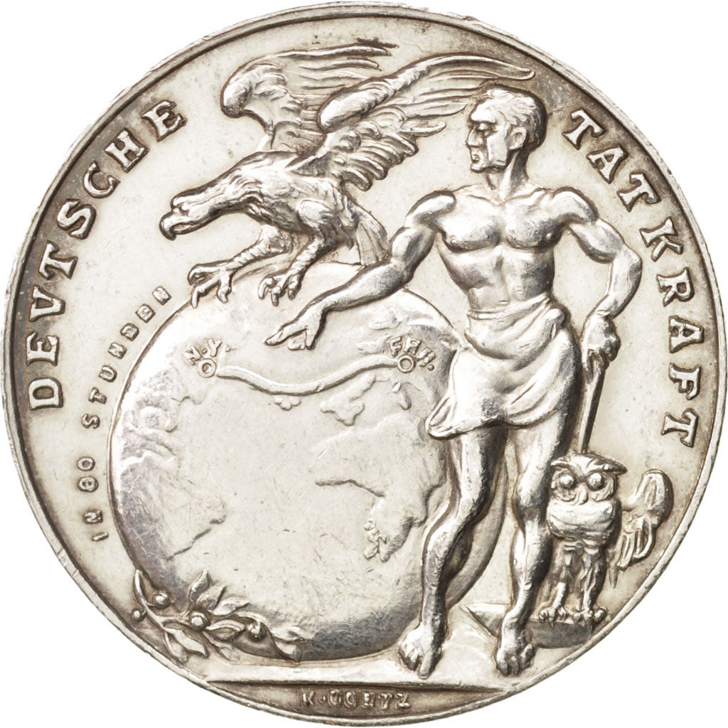 Germany, Medal, Weimar Republic, Commemoration the atlantic crossing
