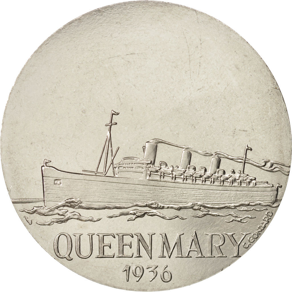 France, Medal, Les Grands Transatlantiques, Queen Mary