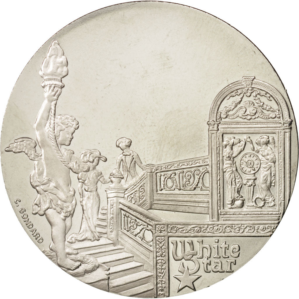 France, Medal, Les Grands Transatlantiques, Titanic