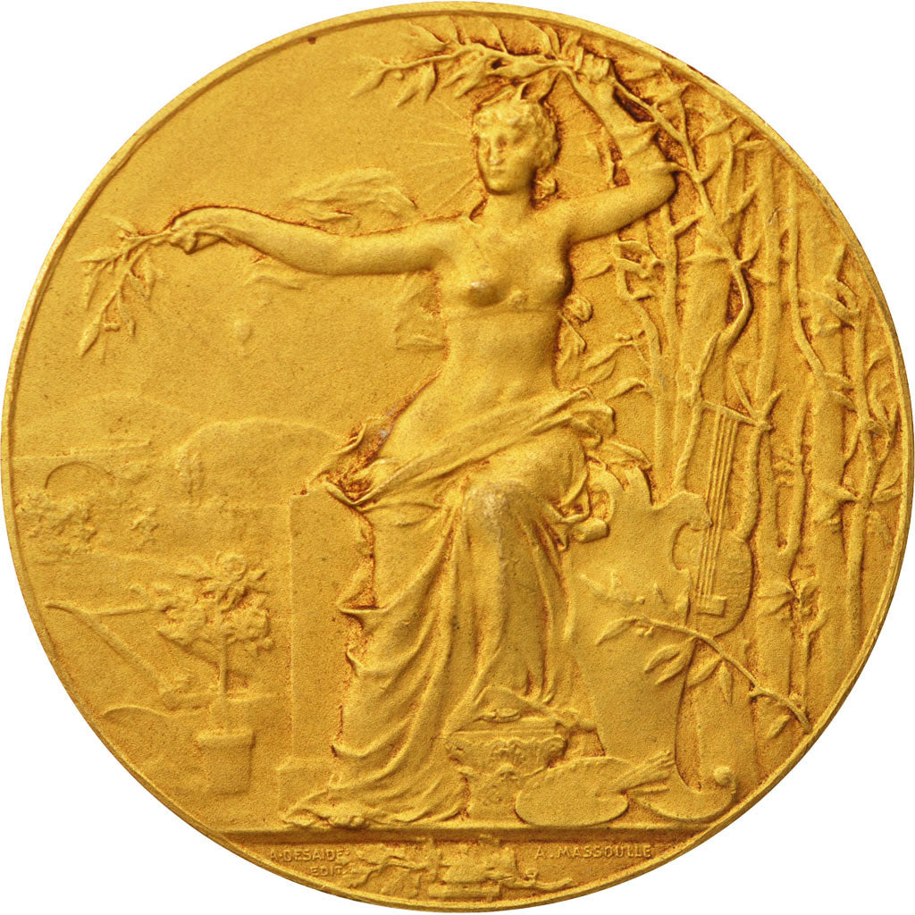 Francia, Medal, French Third Republic, Politics, Society, War, Massoulle, SPL...