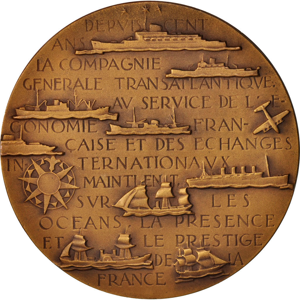 Francja, Medal, Centenaire de la Compagnie générale transatlantique, Wysyłka