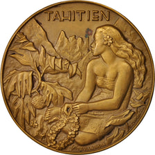 Francia, Medal, Messageries maritimes, Tahitien, Shipping, 1953, Tschudin, EBC