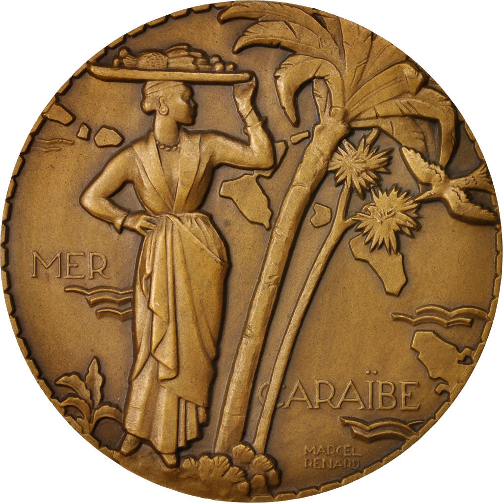 France, Medal, Compagnie Générale Transatlantique, Colombie, Shipping, XXth