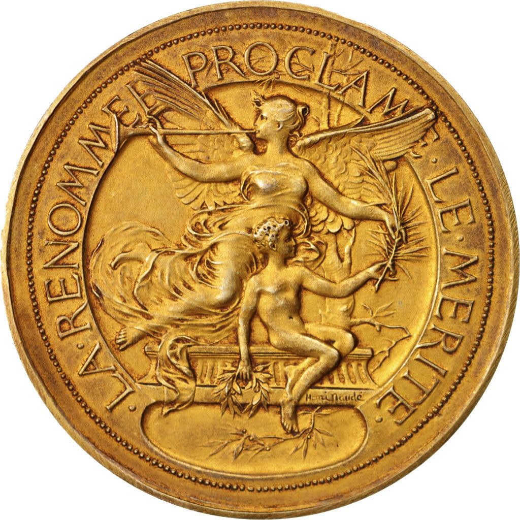 Frankrijk, Medal, La Renomée proclame le Mérite, Politics, Society, War, XIXth