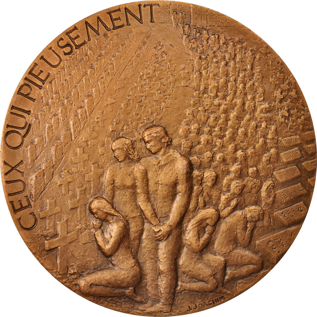 Francja, Medal, Le Souvenir Français, Historia, 1987, J. Joachim, AU(55-58)