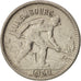 Luxembourg, Charlotte, 50 Centimes, 1930, AU(50-53), Nickel, KM:43