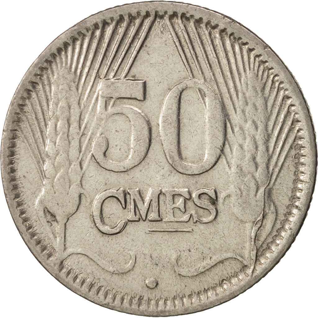 Luxembourg, Charlotte, 50 Centimes, 1930, AU(50-53), Nickel, KM:43
