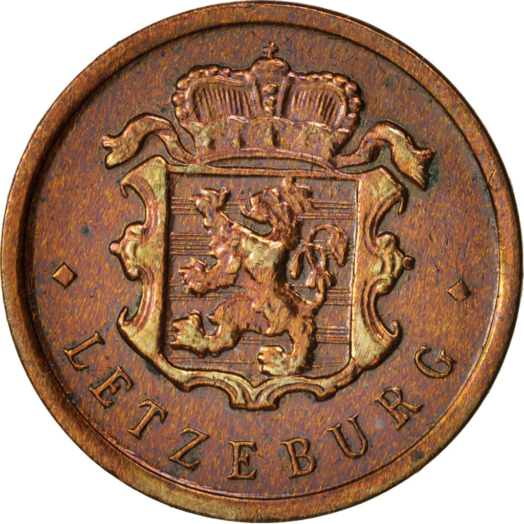 Luxembourg, Charlotte, 25 Centimes, 1946, AU(50-53), Bronze, KM:45