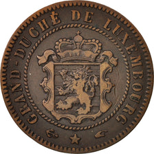 Coin, Luxembourg, William III, 5 Centimes, 1855, Paris, VF(30-35), Bronze