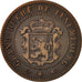 Coin, Luxembourg, William III, 5 Centimes, 1855, Paris, VF(30-35), Bronze