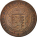 Moneta, Luksemburg, William III, 10 Centimes, 1870, Utrecht, VF(20-25), Bronze