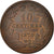 Coin, Luxembourg, William III, 10 Centimes, 1870, Utrecht, VF(20-25), Bronze