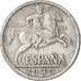 Spain, 10 Centimos, 1940, VF(30-35), Aluminum, KM:766