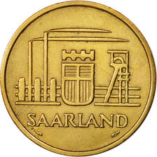 SAARLAND, 50 Franken, 1954, Paris, AU(50-53), Aluminum-Bronze, KM:3