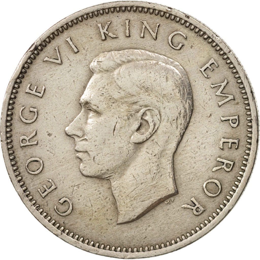 New Zealand, George VI, Shilling, 1947, EF(40-45), Copper-nickel, KM:9a