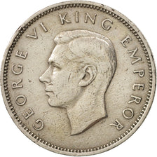 New Zealand, George VI, Shilling, 1947, EF(40-45), Copper-nickel, KM:9a