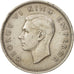 Nuova Zelanda, George VI, Shilling, 1947, BB, Rame-nichel, KM:9a