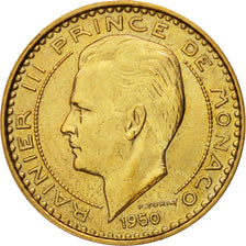 Coin, Monaco, Rainier III, 10 Francs, 1950, AU(50-53), Aluminum-Bronze, KM:130
