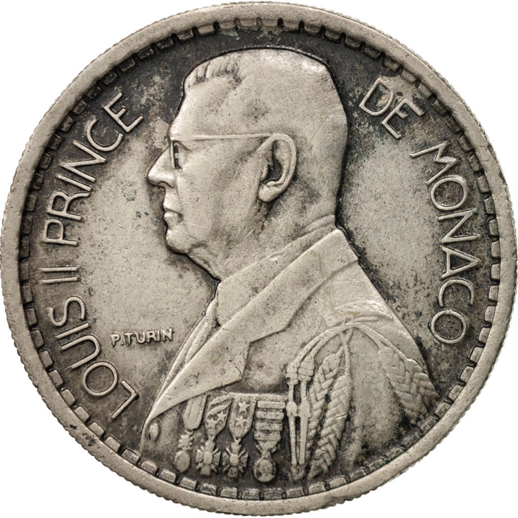 Monaco, Louis II, 10 Francs, 1946, EF(40-45), Copper-nickel, KM:123