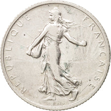FRANCE, Semeuse, Franc, 1910, Paris, KM #844.1, VF(20-25), Silver, 23