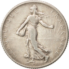 France, Semeuse, Franc, 1912, Paris, TB+, Argent, KM:844.1, Gadoury:467