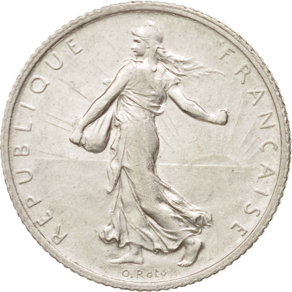 France, Semeuse, Franc, 1913, Paris, EF(40-45), Silver, KM:844.1, Gadoury:467