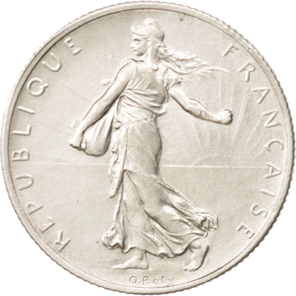 Coin, France, Semeuse, 2 Francs, 1919, Paris, AU(50-53), Silver, KM:845.1