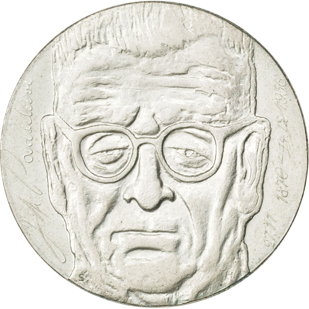 FINLAND, 10 Markkaa, 1970, KM #51, AU(55-58), Silver, 35, 22.27
