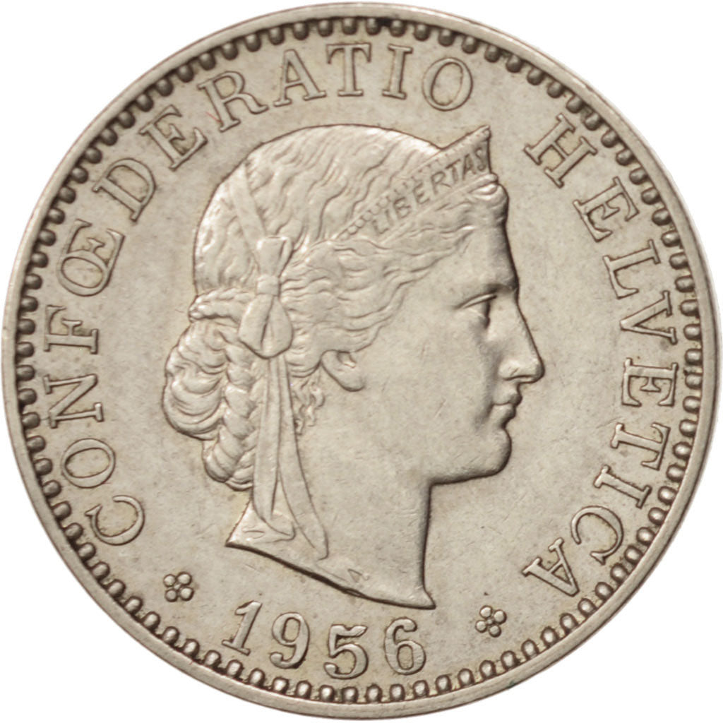 Monnaie, Suisse, 20 Rappen, 1956, Bern, TTB+, Copper-nickel, KM:29a