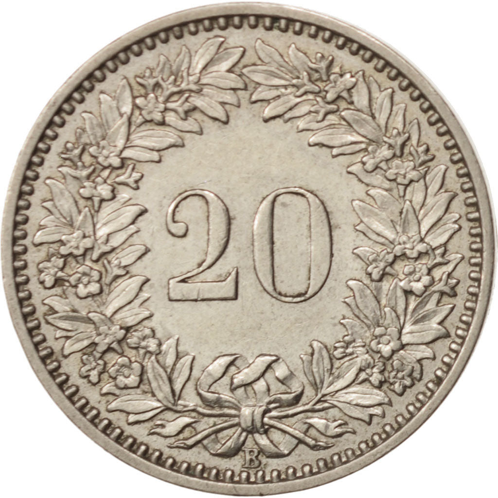 Monnaie, Suisse, 20 Rappen, 1956, Bern, TTB+, Copper-nickel, KM:29a