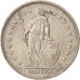 Coin, Switzerland, Franc, 1969, Bern, EF(40-45), Copper-nickel, KM:24a.1