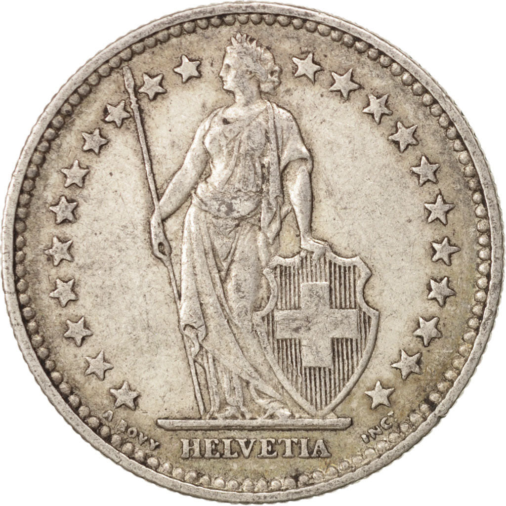 Switzerland, 2 Francs, 1904, EF(40-45), Silver, KM:21