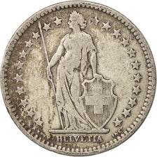Switzerland, 2 Francs, 1910, Bern, VF(20-25), Silver, KM:21