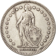 Svizzera, 2 Francs, 1916, Bern, BB, Argento, KM:21