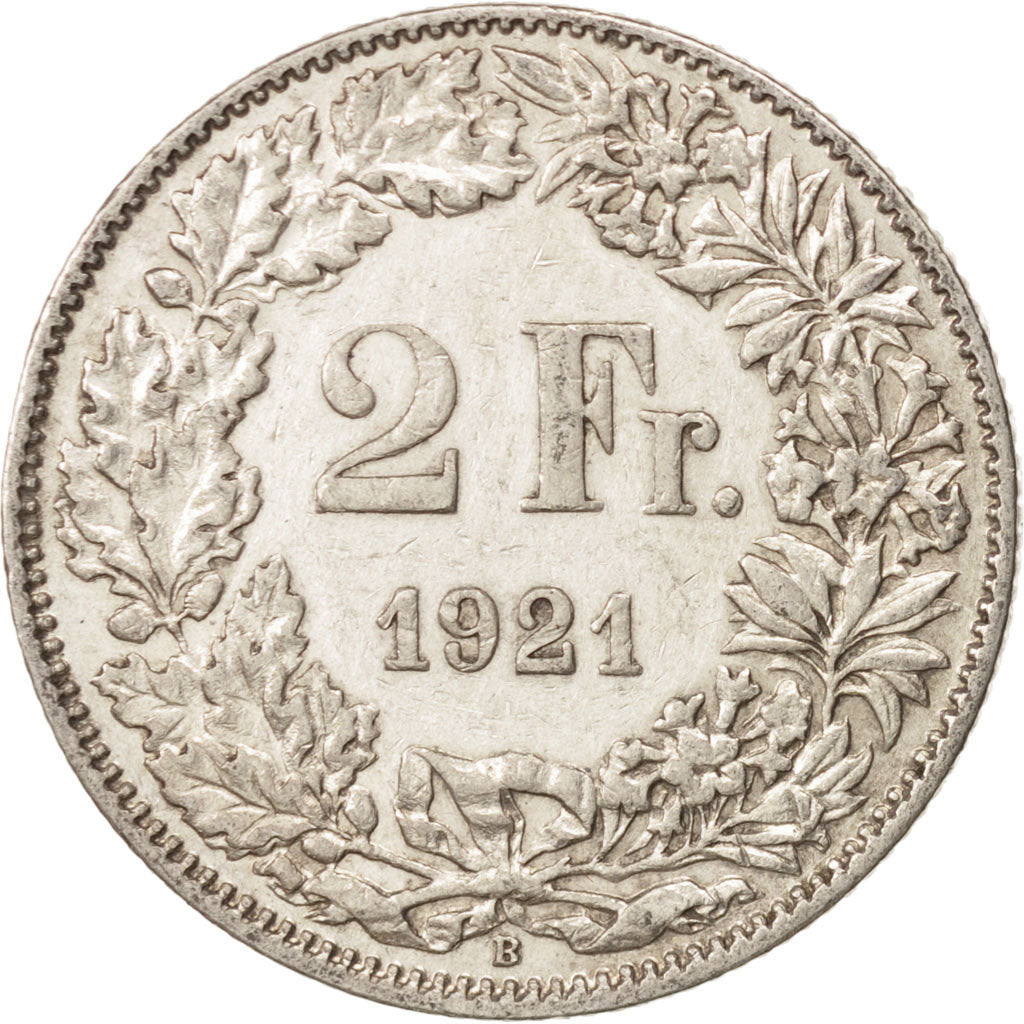 Monnaie, Suisse, 2 Francs, 1921, Bern, TTB, Argent, KM:21