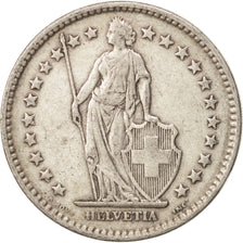 Coin, Switzerland, 2 Francs, 1922, Bern, VF(30-35), Silver, KM:21